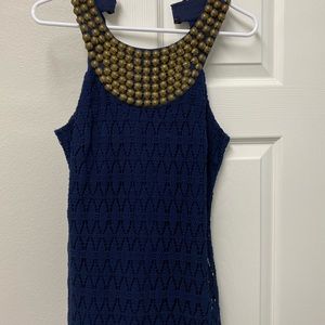 Trina Turk Size 4 Navy top